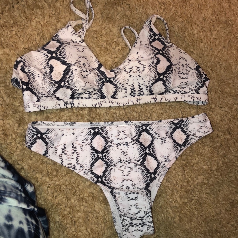 Snakeskin Bikini Set